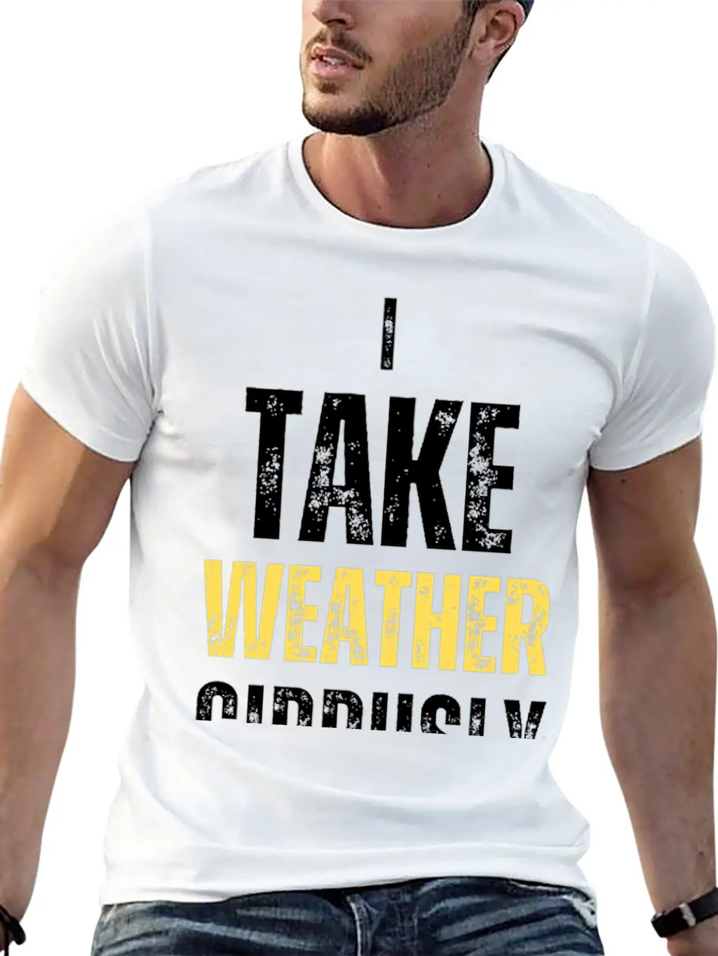 I Take Weather Cirrusly Breathable Graphic T-Shirt – Perfect For Casual Days