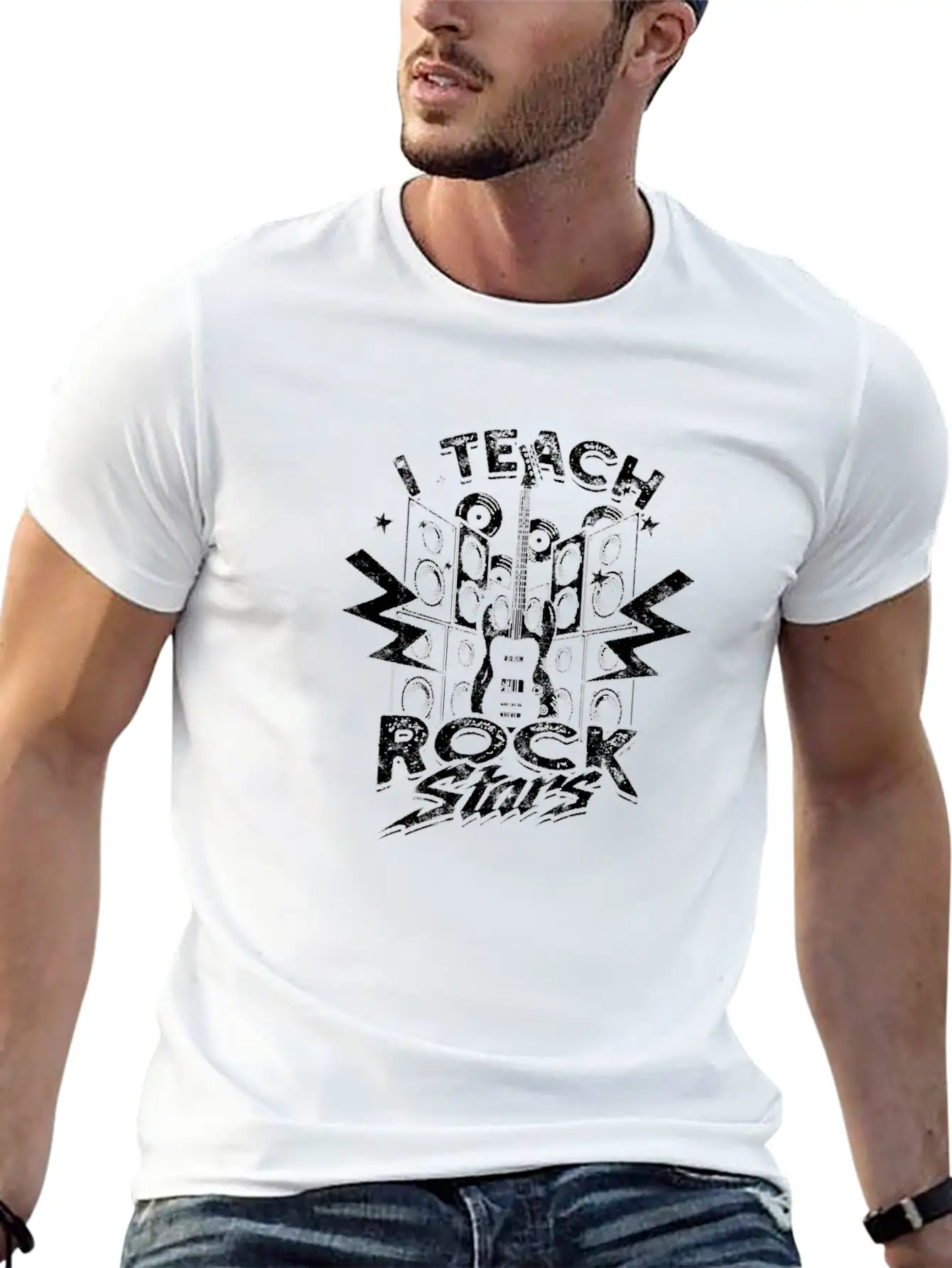 I Teach Rock Stars - Rock Timeless Short Sleeve Tee – Comfy And Minimalist Design