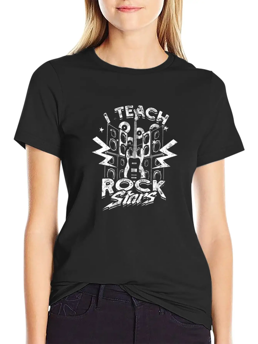 I Teach Rock Stars - Rock Timeless Short Sleeve Tee – Comfy And Minimalist Design