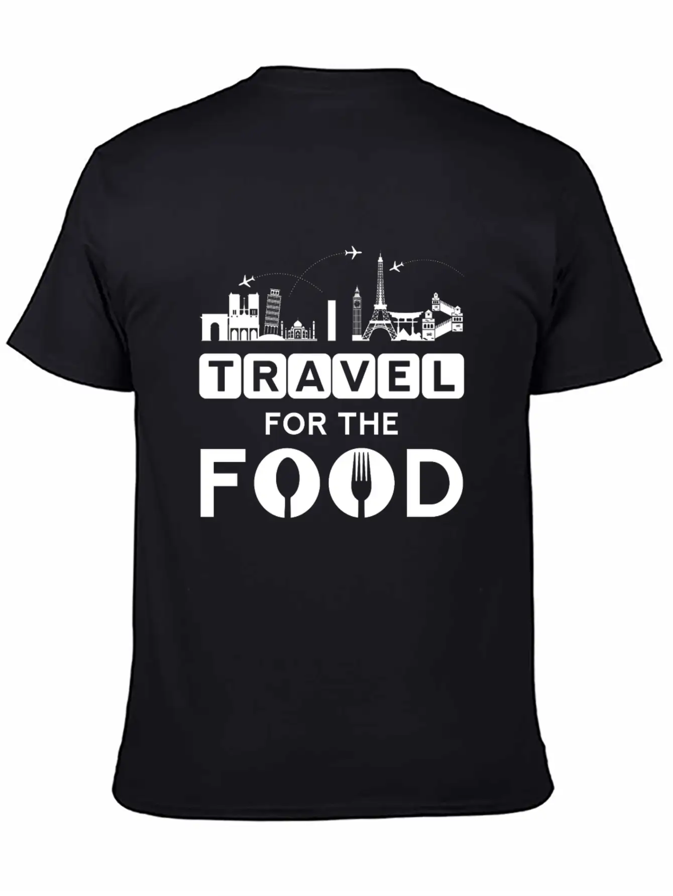 I Travel For The Food - Cook World Traveller Breathable Graphic T-Shirt – Perfect For Casual Days