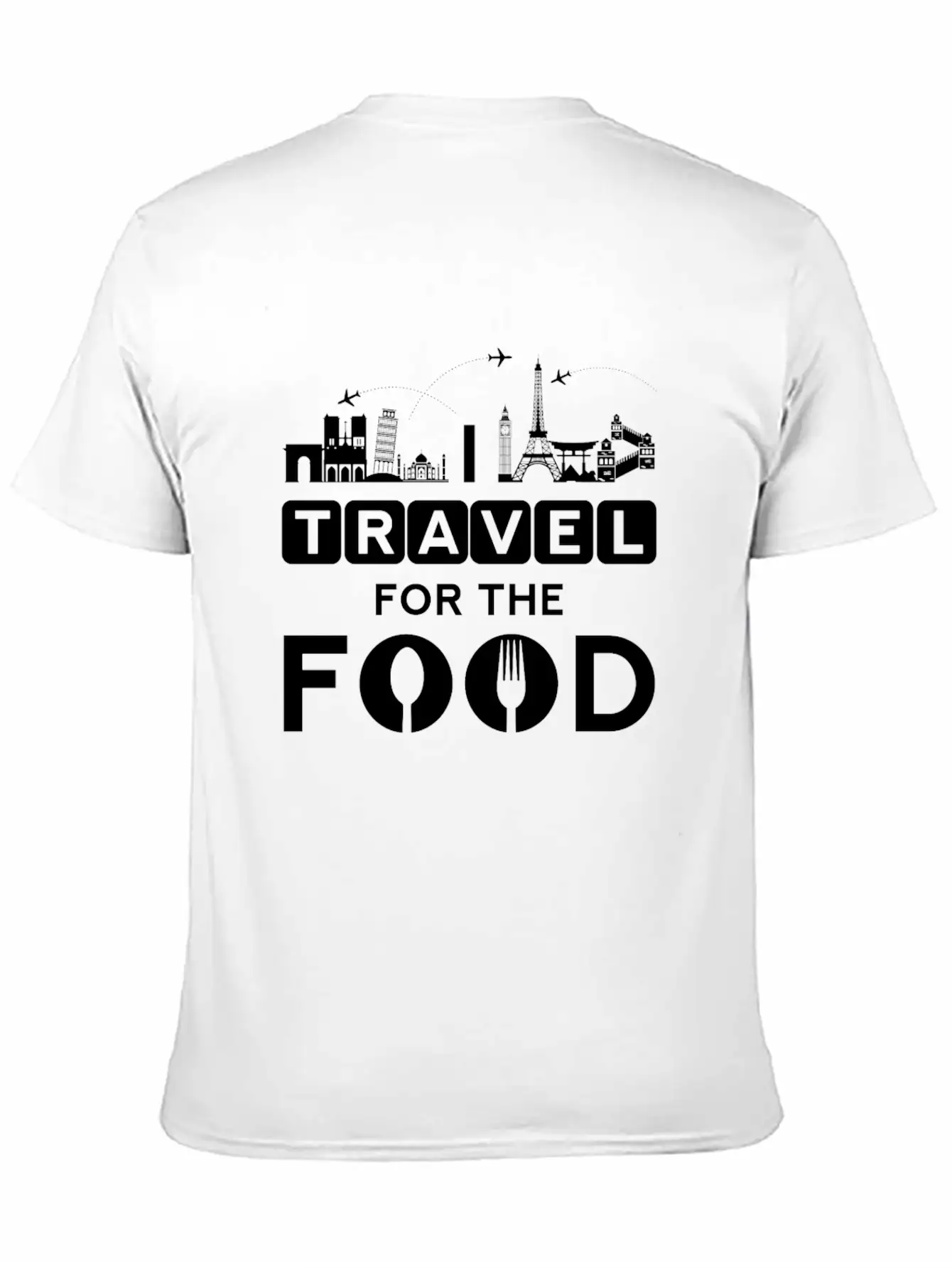 I Travel For The Food - Cook World Traveller Breathable Graphic T-Shirt – Perfect For Casual Days
