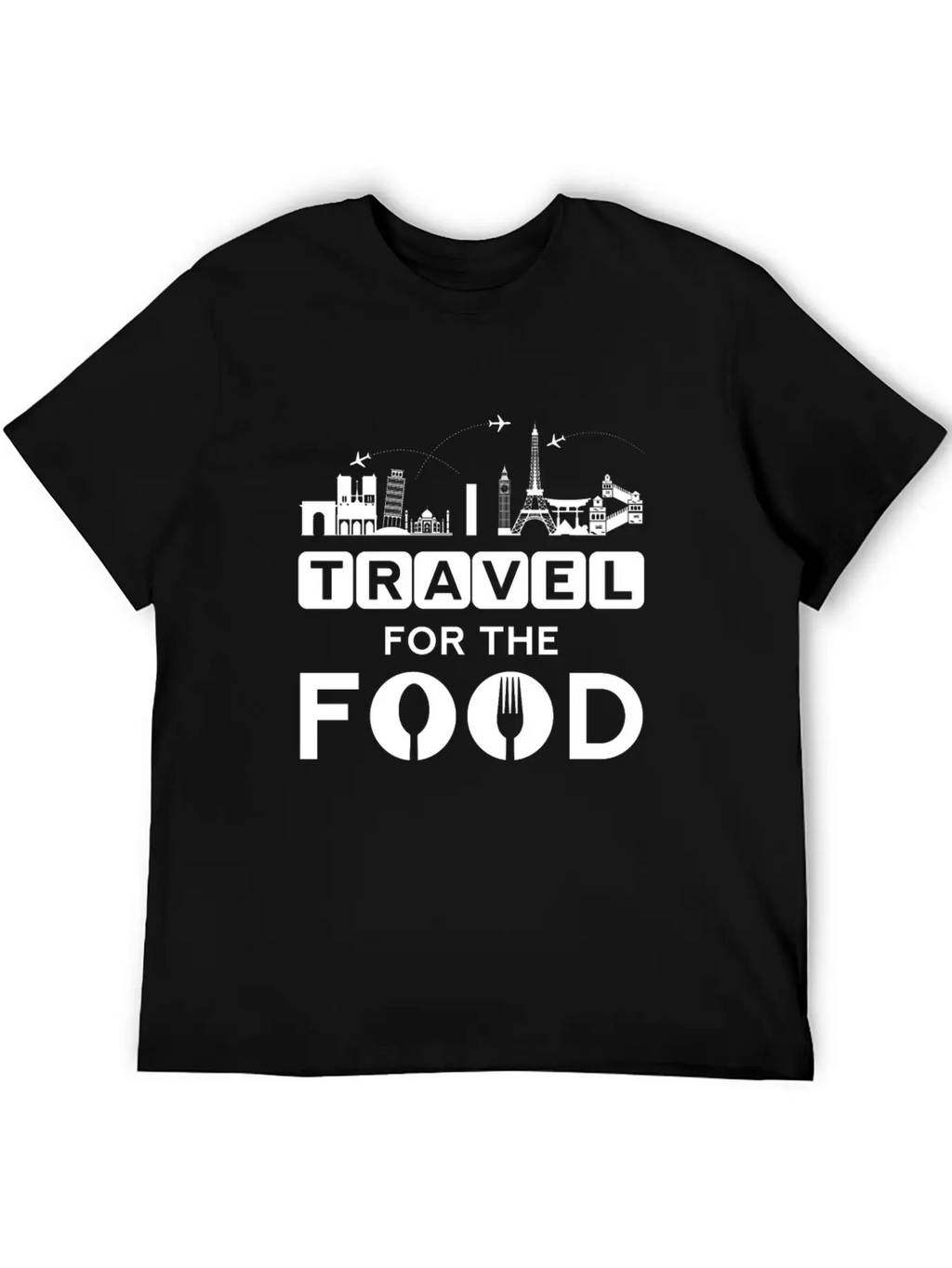I Travel For The Food - Cook World Traveller Breathable Graphic T-Shirt – Perfect For Casual Days