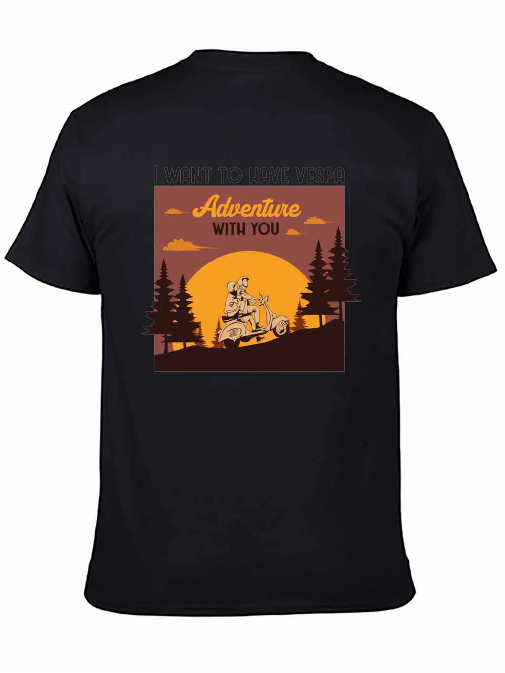 I Want To Have Vespa Adventure With You Relaxed Everyday Tee – Lightweight And Durable Cotton