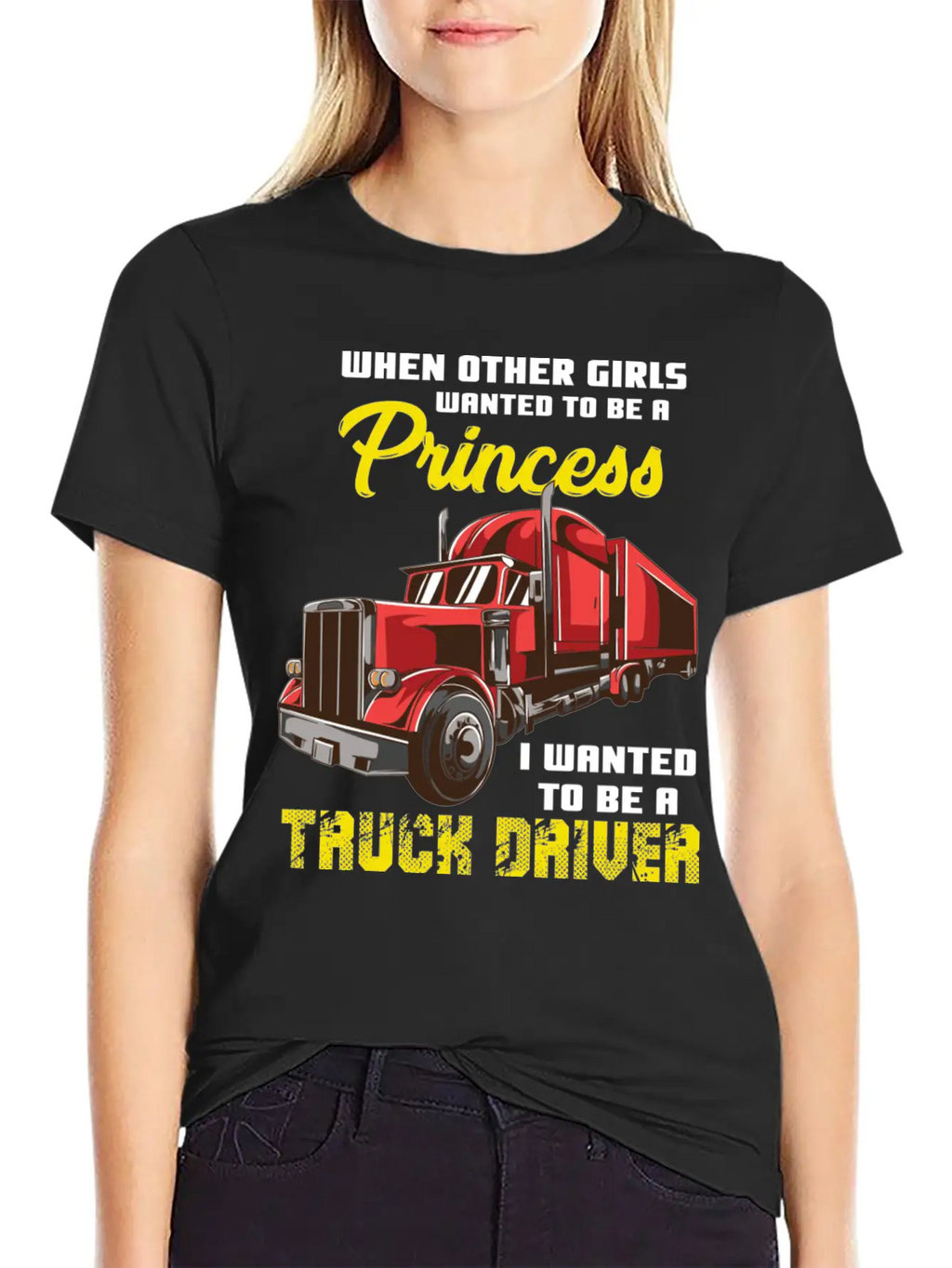 I Wanted To Be A Truck Driver Breathable Soft Cotton T-Shirt – Timeless Casual Look