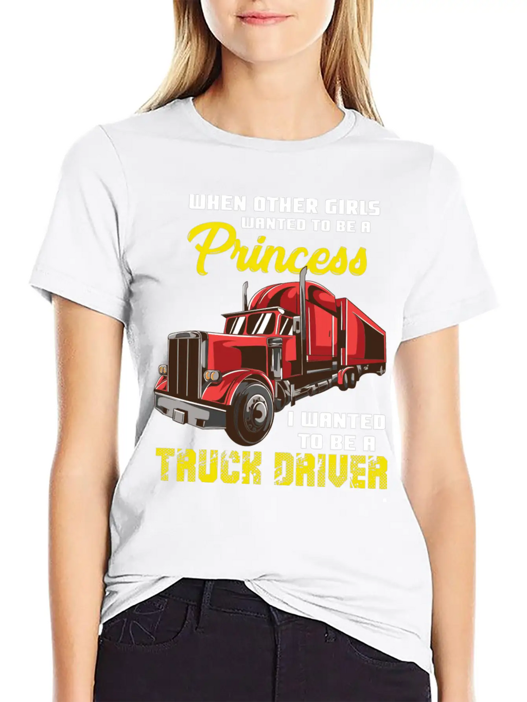 I Wanted To Be A Truck Driver Breathable Soft Cotton T-Shirt – Timeless Casual Look