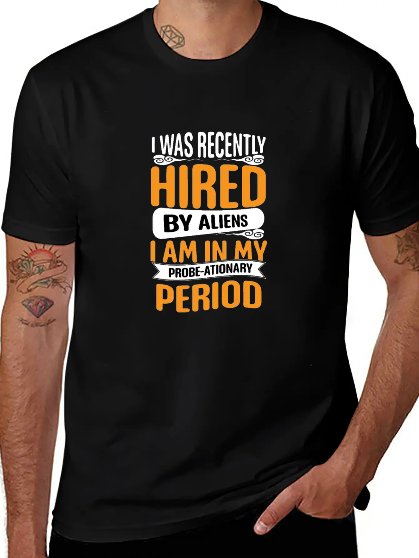 I Was Recently Hired By Aliens Science Shirt Basic Graphic T-Shirt – Daily Comfort In Soft Cotton