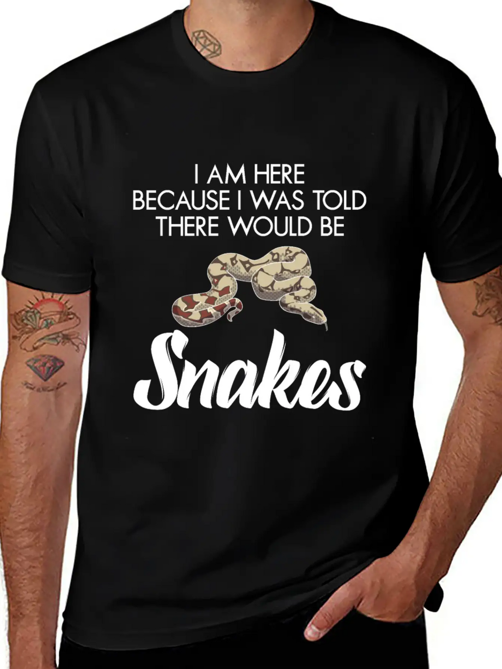I Was Told There Would Be Snakes Basic Graphic T-Shirt – Daily Comfort In Soft Cotton
