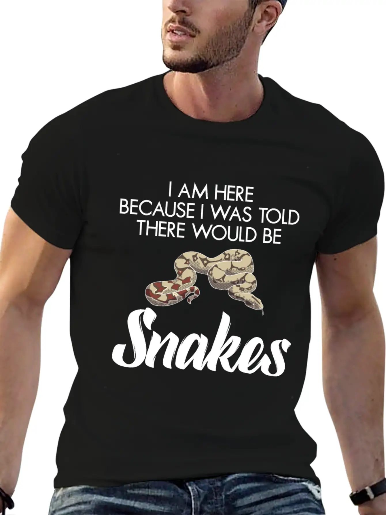I Was Told There Would Be Snakes Basic Graphic T-Shirt – Daily Comfort In Soft Cotton