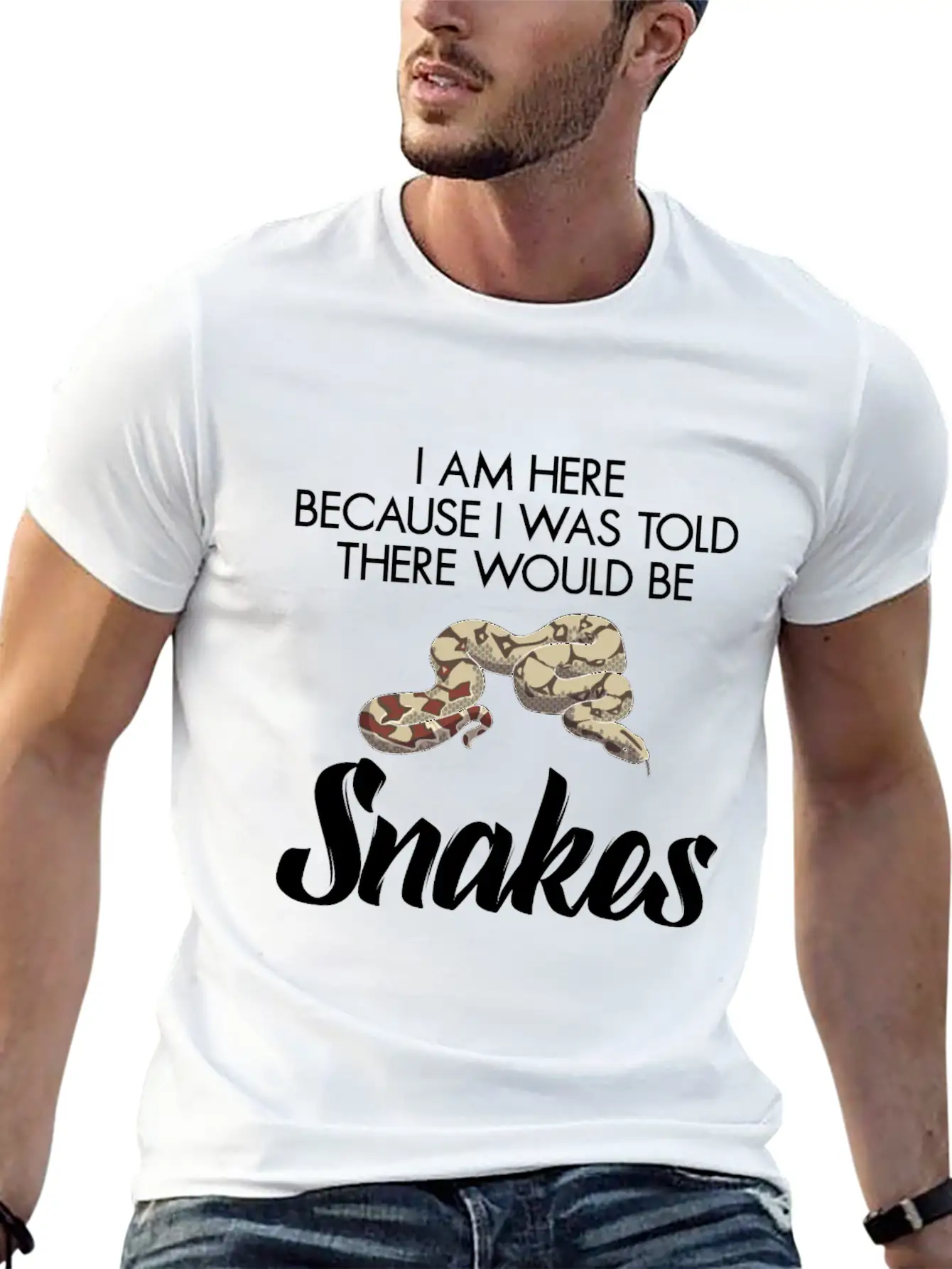 I Was Told There Would Be Snakes Basic Graphic T-Shirt – Daily Comfort In Soft Cotton