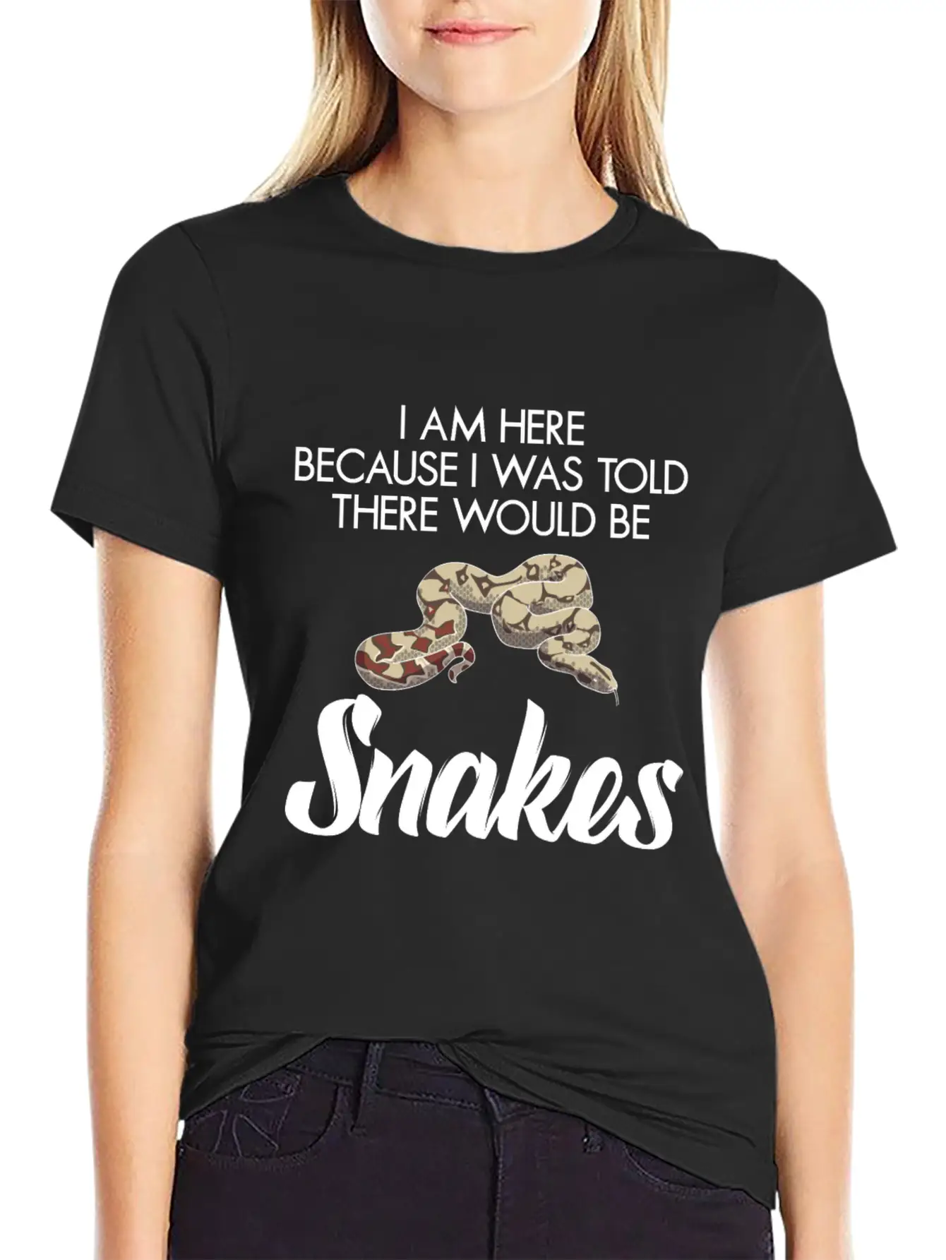 I Was Told There Would Be Snakes Basic Graphic T-Shirt – Daily Comfort In Soft Cotton