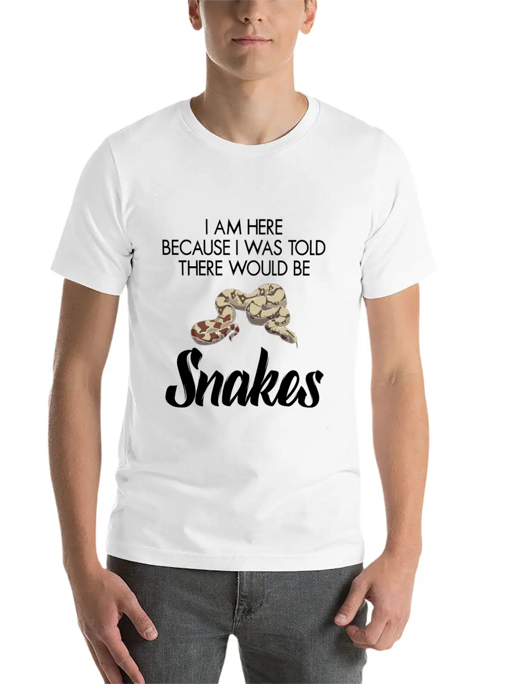 I Was Told There Would Be Snakes Basic Graphic T-Shirt – Daily Comfort In Soft Cotton