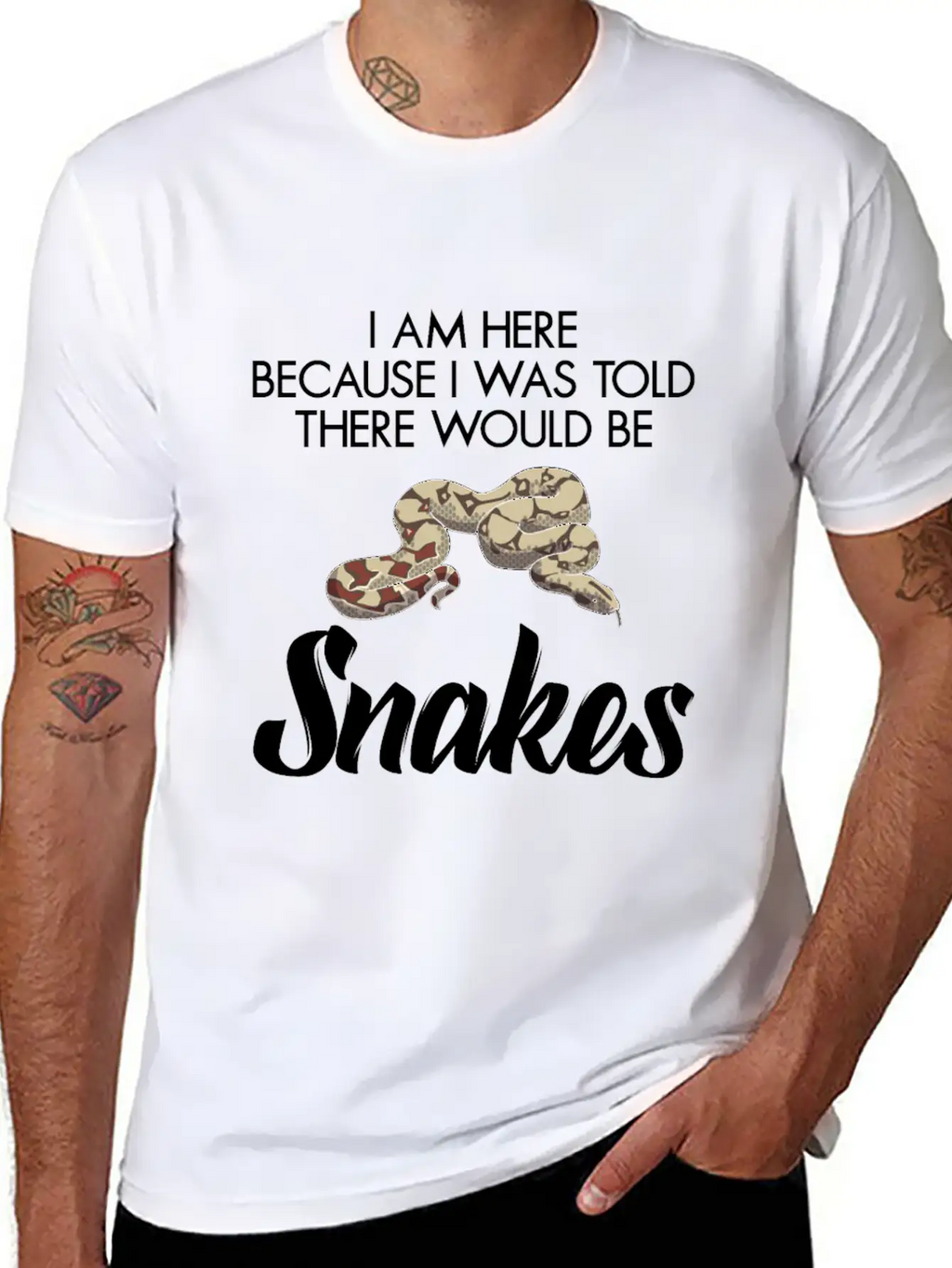 I Was Told There Would Be Snakes Basic Graphic T-Shirt – Daily Comfort In Soft Cotton