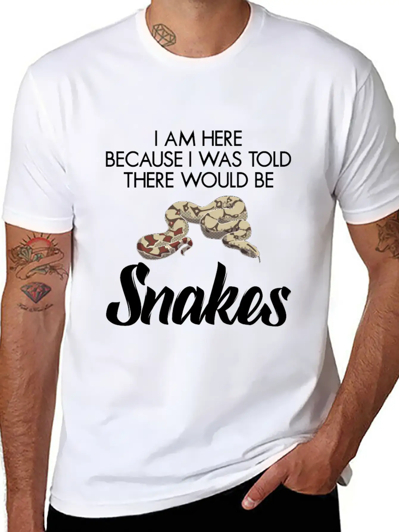 I Was Told There Would Be Snakes Basic Graphic T-Shirt – Daily Comfort In Soft Cotton