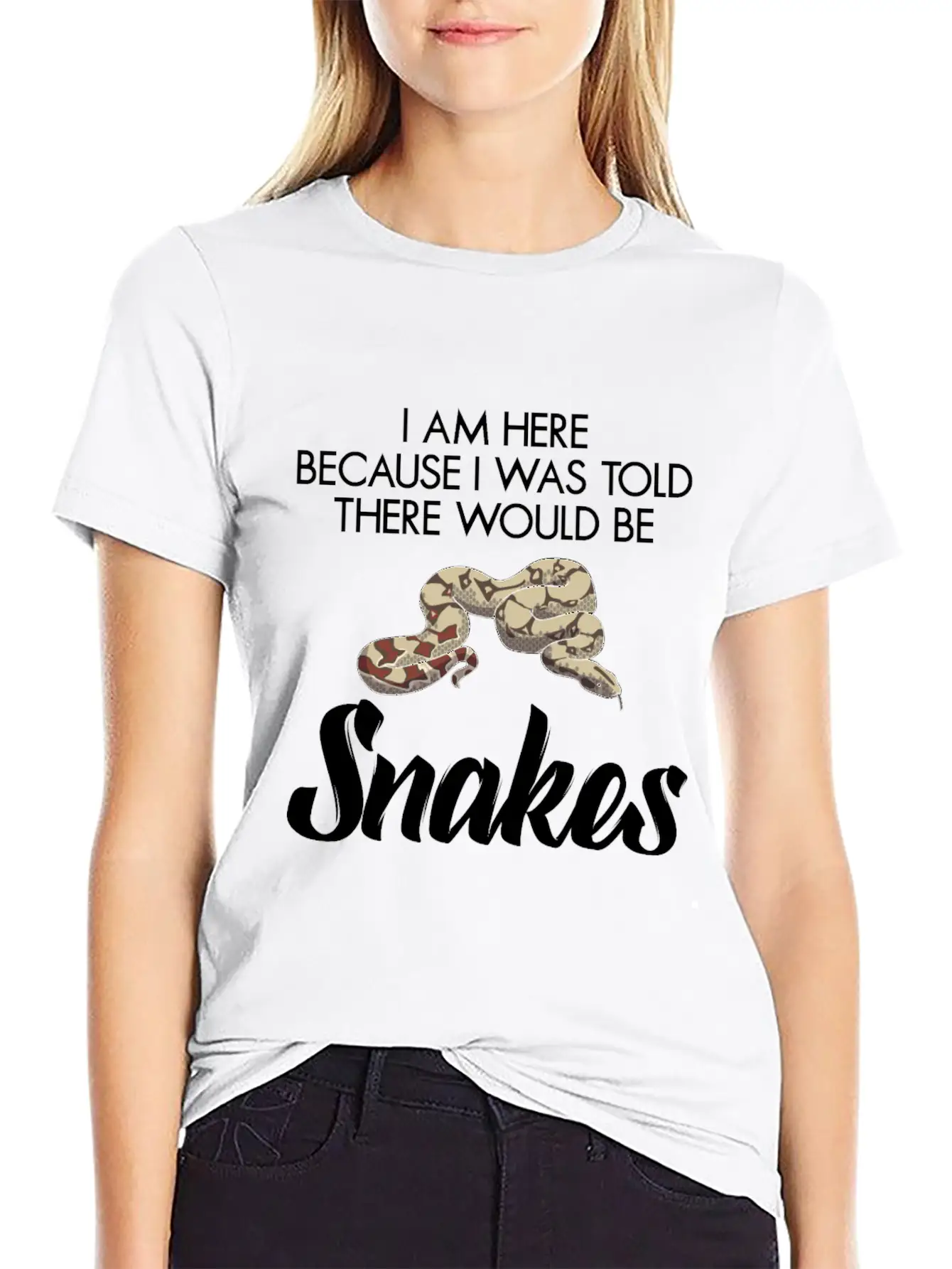 I Was Told There Would Be Snakes Basic Graphic T-Shirt – Daily Comfort In Soft Cotton
