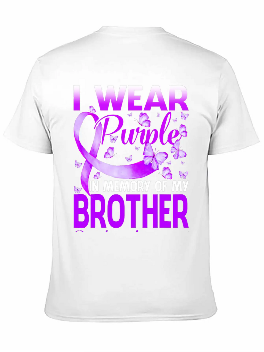 I Wear Purple In Memory My Bror Overdose Timeless Short Sleeve Tee – Comfy And Minimalist Design