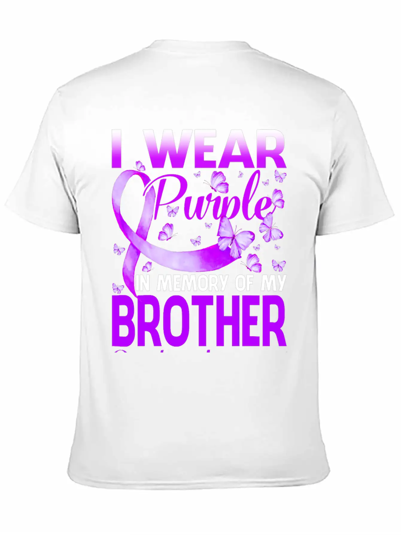 I Wear Purple In Memory My Bror Overdose Timeless Short Sleeve Tee – Comfy And Minimalist Design