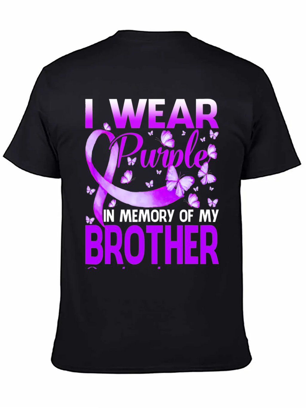 I Wear Purple In Memory My Bror Overdose Timeless Short Sleeve Tee – Comfy And Minimalist Design