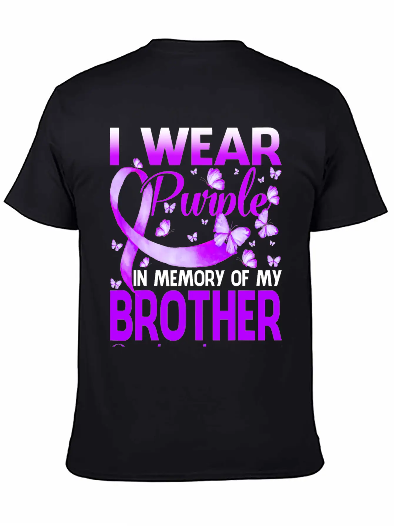 I Wear Purple In Memory My Bror Overdose Timeless Short Sleeve Tee – Comfy And Minimalist Design