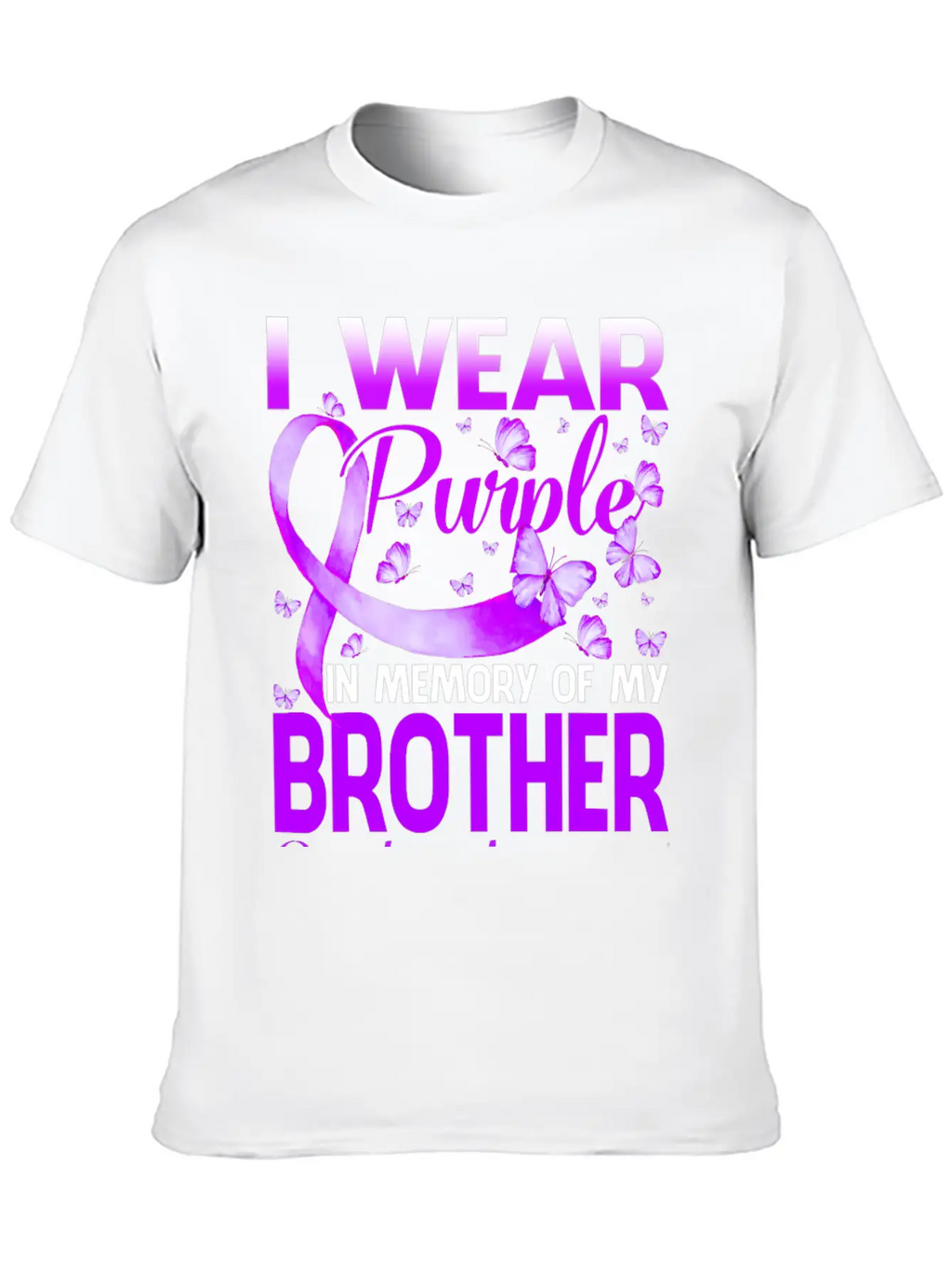 I Wear Purple In Memory My Bror Overdose Timeless Short Sleeve Tee – Comfy And Minimalist Design