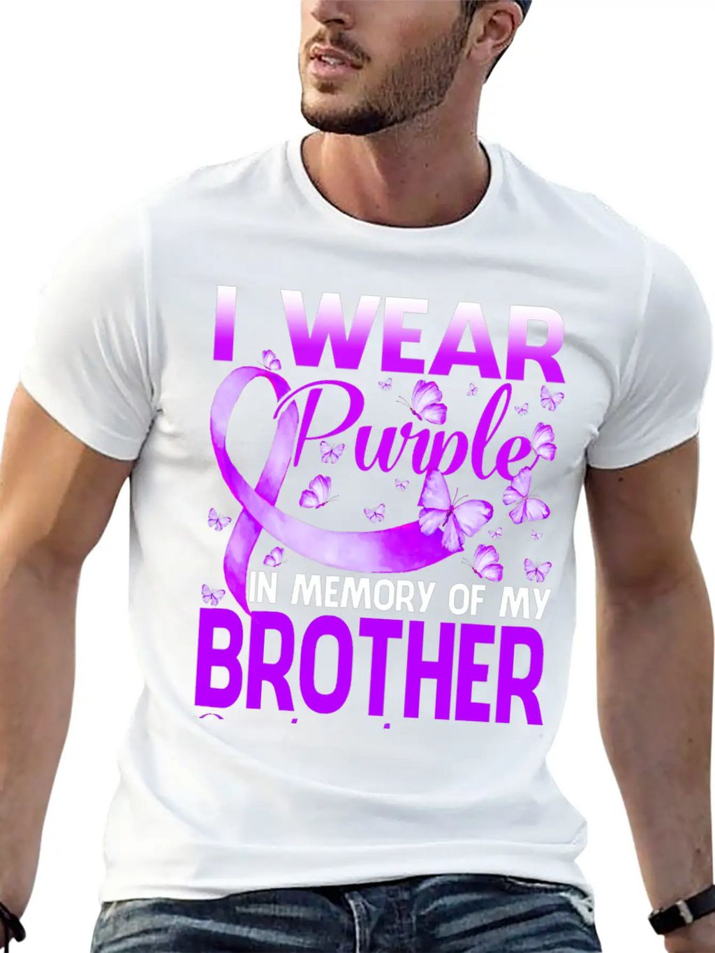 I Wear Purple In Memory My Bror Overdose Timeless Short Sleeve Tee – Comfy And Minimalist Design