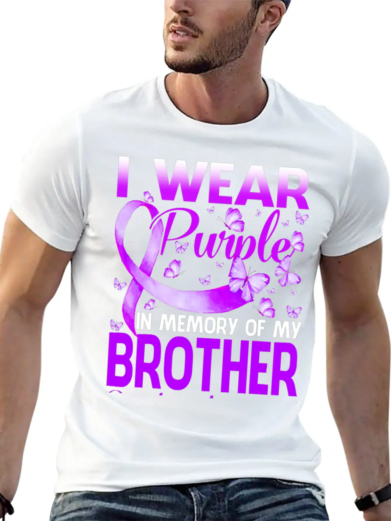 I Wear Purple In Memory My Bror Overdose Timeless Short Sleeve Tee – Comfy And Minimalist Design