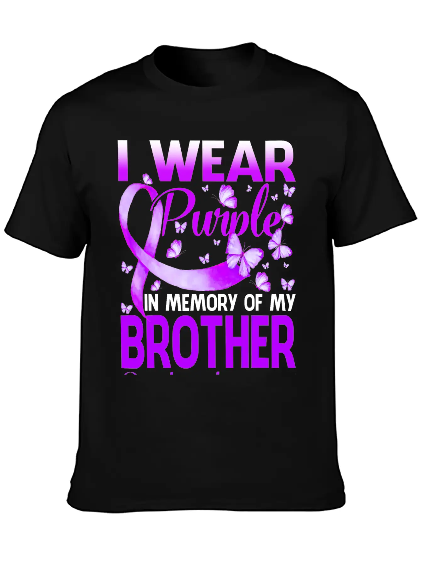 I Wear Purple In Memory My Bror Overdose Timeless Short Sleeve Tee – Comfy And Minimalist Design