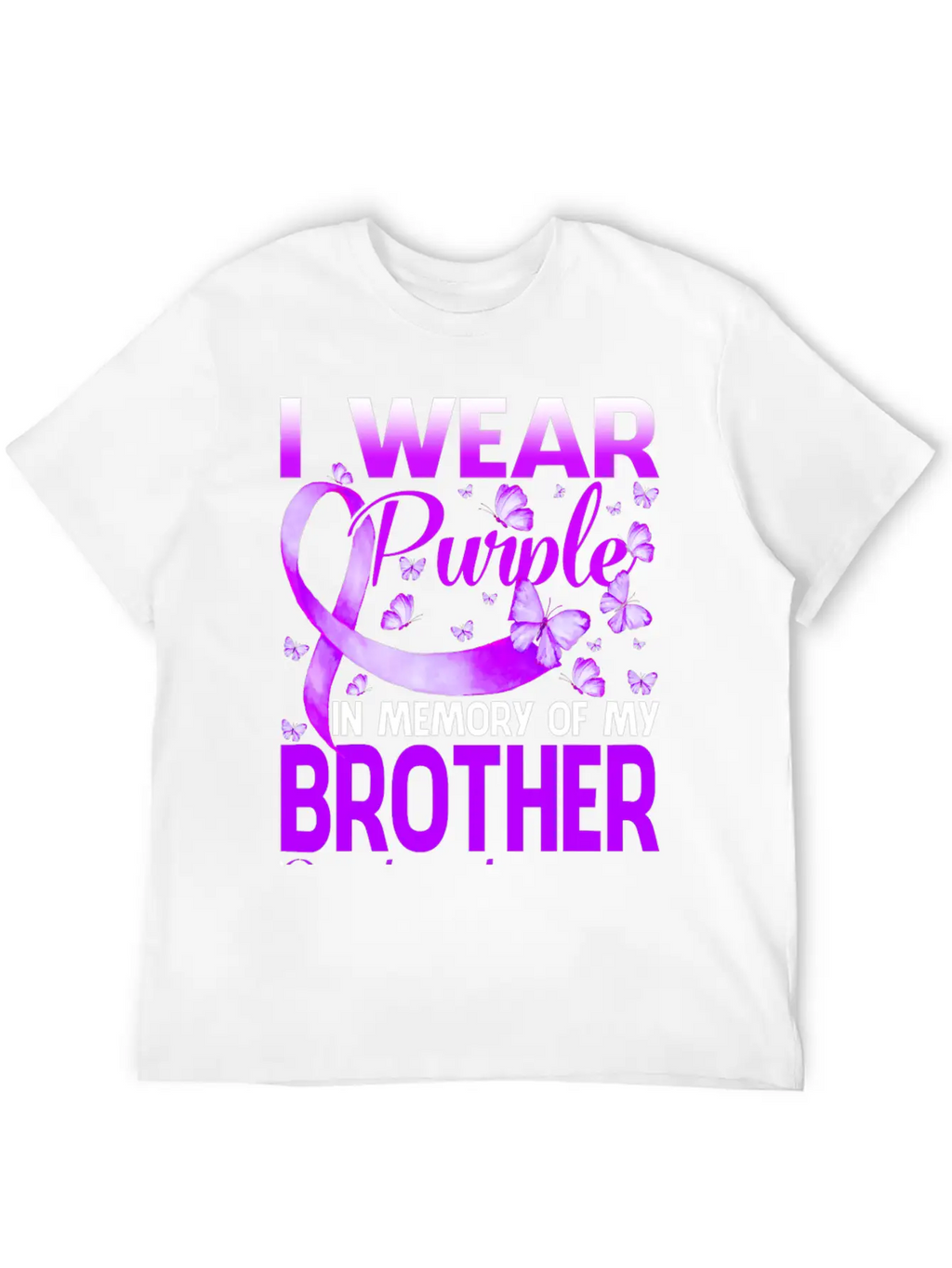I Wear Purple In Memory My Bror Overdose Timeless Short Sleeve Tee – Comfy And Minimalist Design