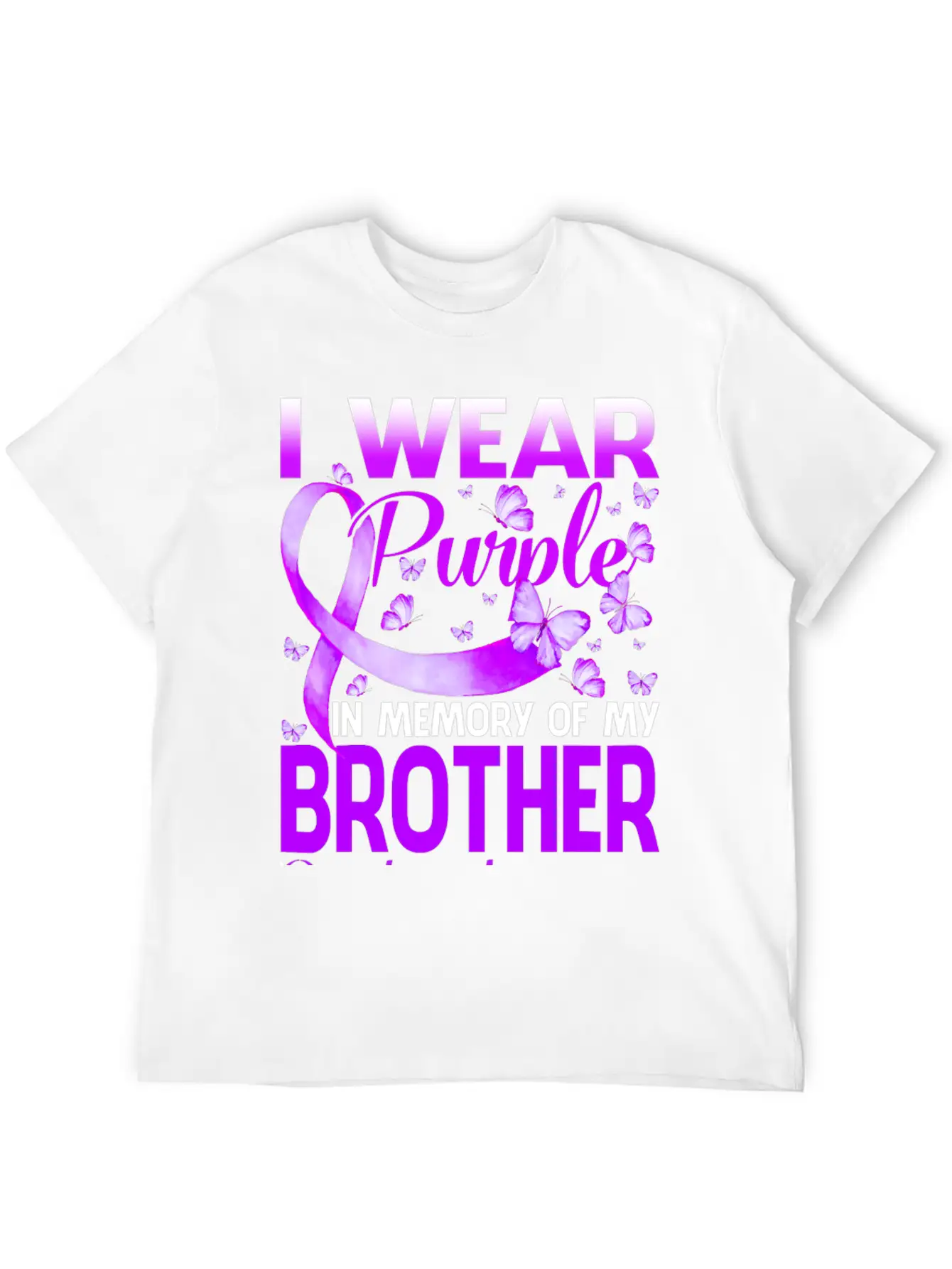 I Wear Purple In Memory My Bror Overdose Timeless Short Sleeve Tee – Comfy And Minimalist Design