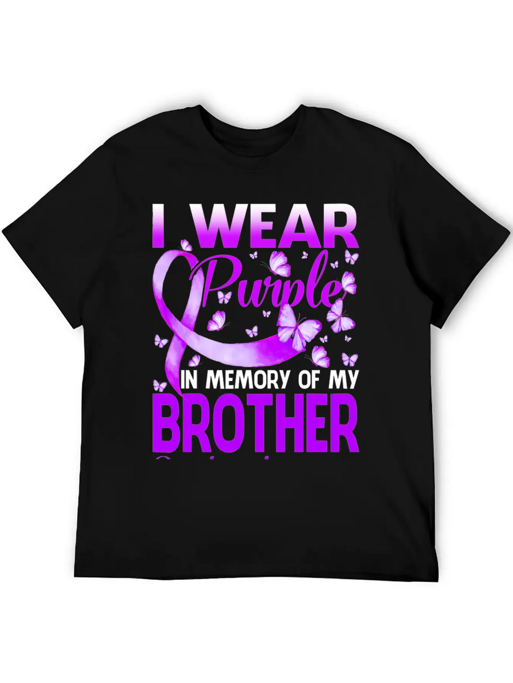 I Wear Purple In Memory My Bror Overdose Timeless Short Sleeve Tee – Comfy And Minimalist Design