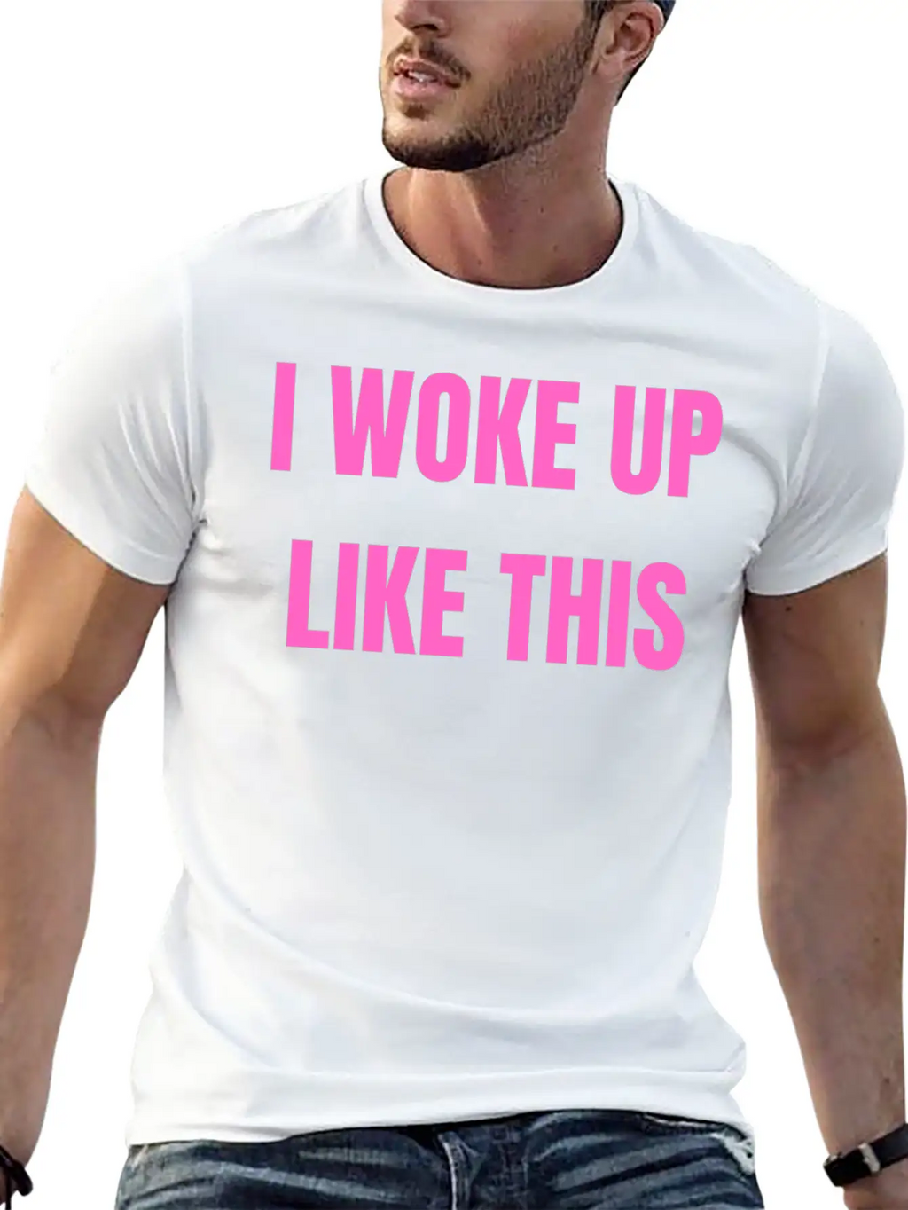 I WOKE UP LIKE THIS Essential Cotton Tee For Daily Outfits – Unisex Style