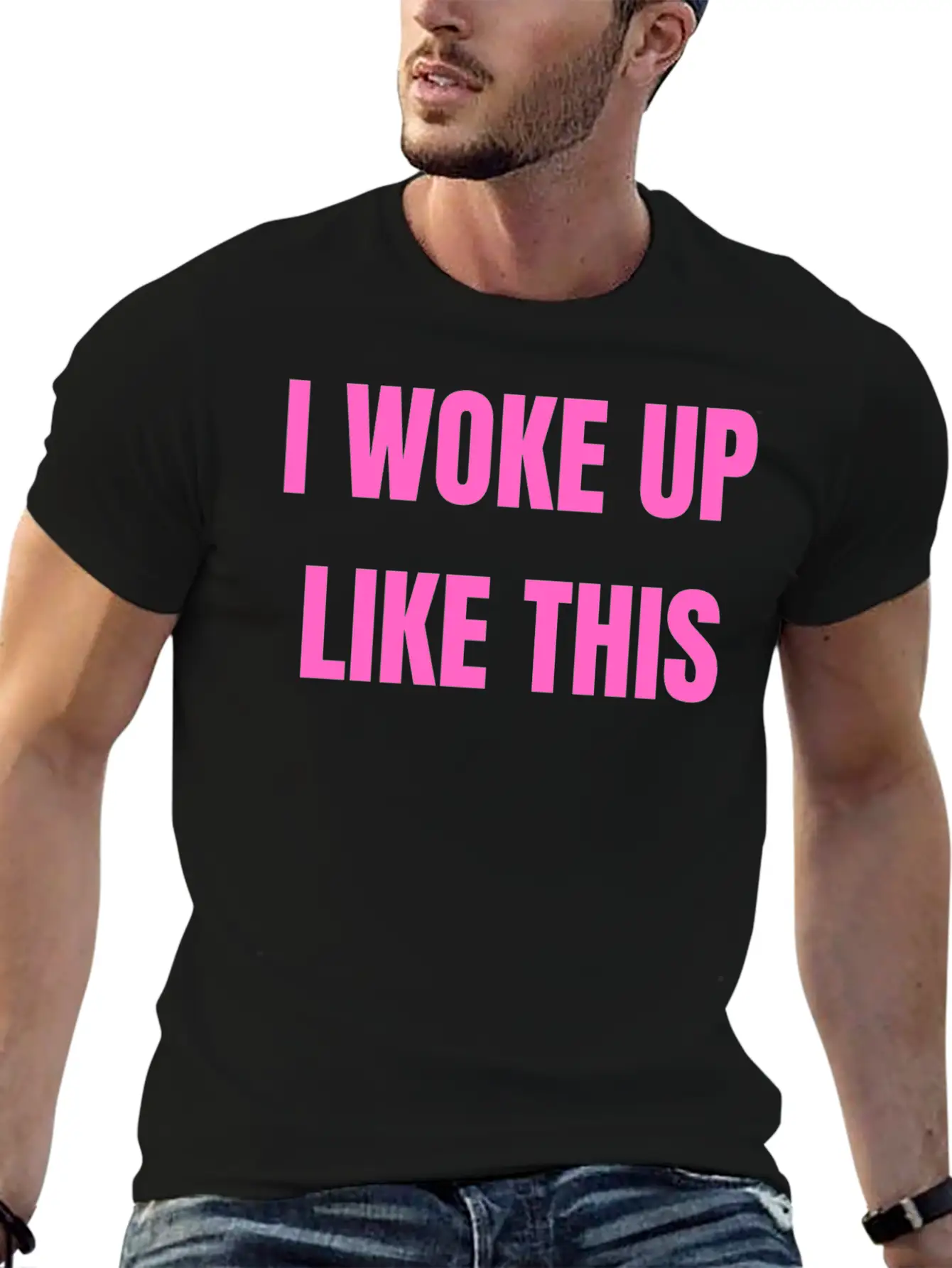 I WOKE UP LIKE THIS Essential Cotton Tee For Daily Outfits – Unisex Style
