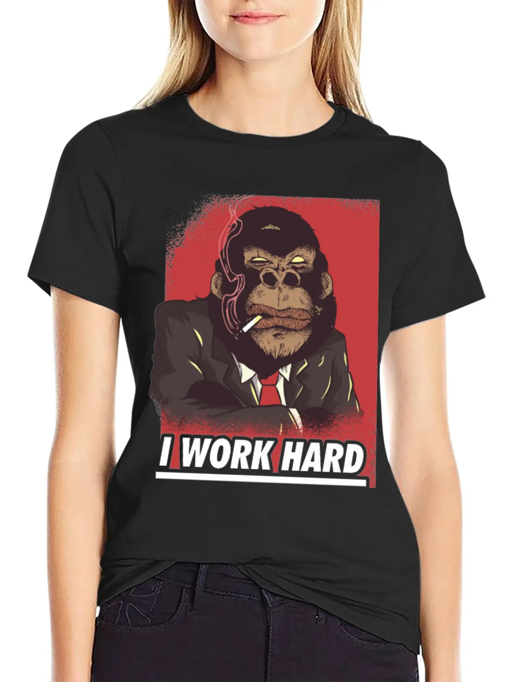 I Work Hard So My Ape Can Have A Better Life Unisex Casual T-Shirt – Clean Design For Daily Comfort