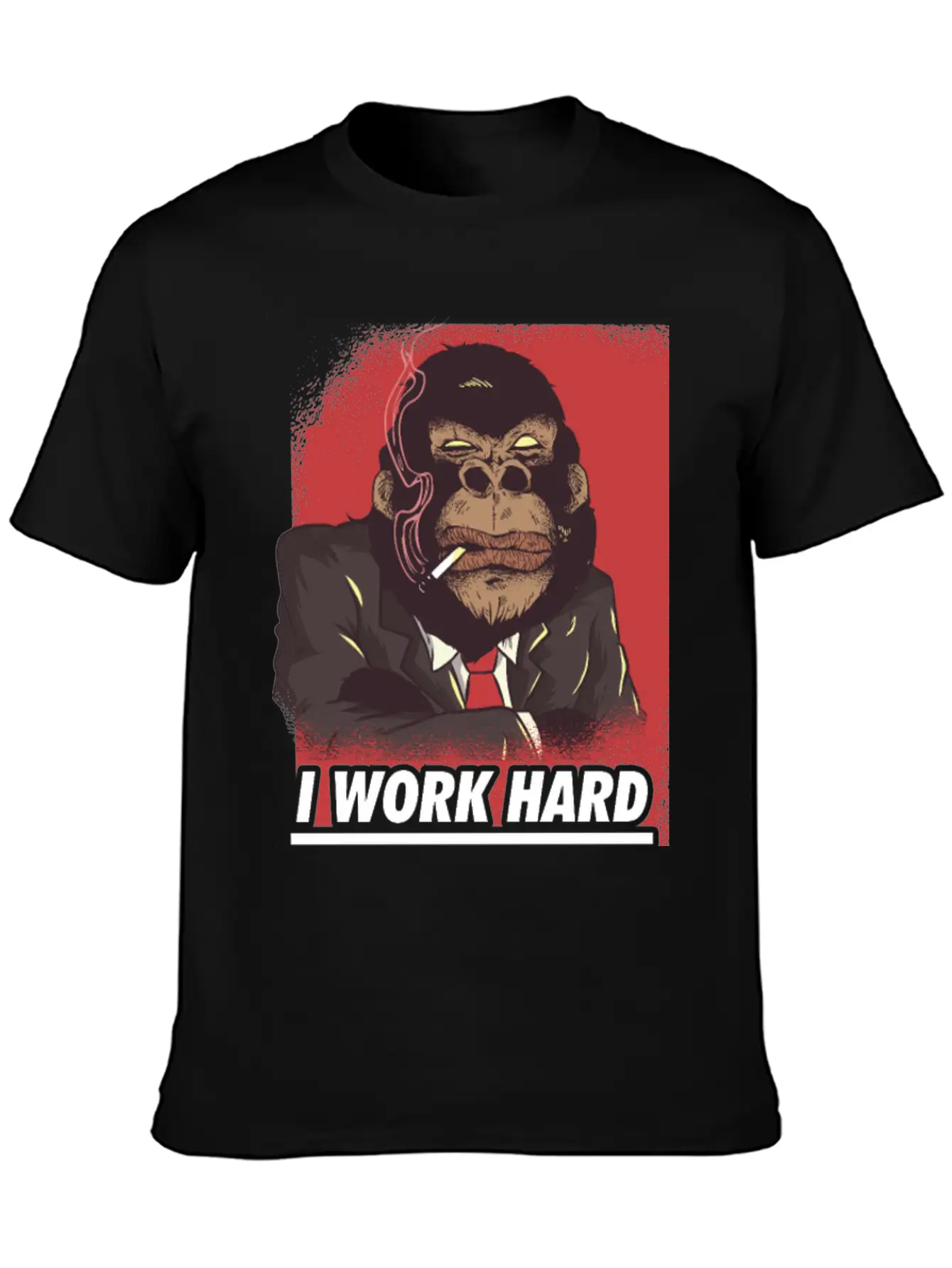 I Work Hard So My Ape Can Have A Better Life Unisex Casual T-Shirt – Clean Design For Daily Comfort