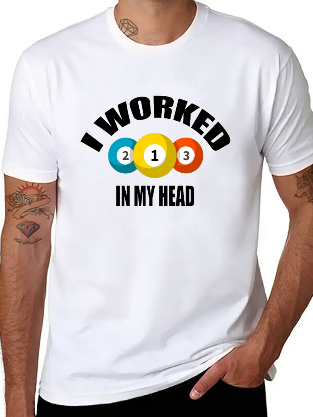 I Worked In My Head Billiard Lovers Daily Clothing Unisex Casual T-Shirt – Clean Design For Daily Comfort