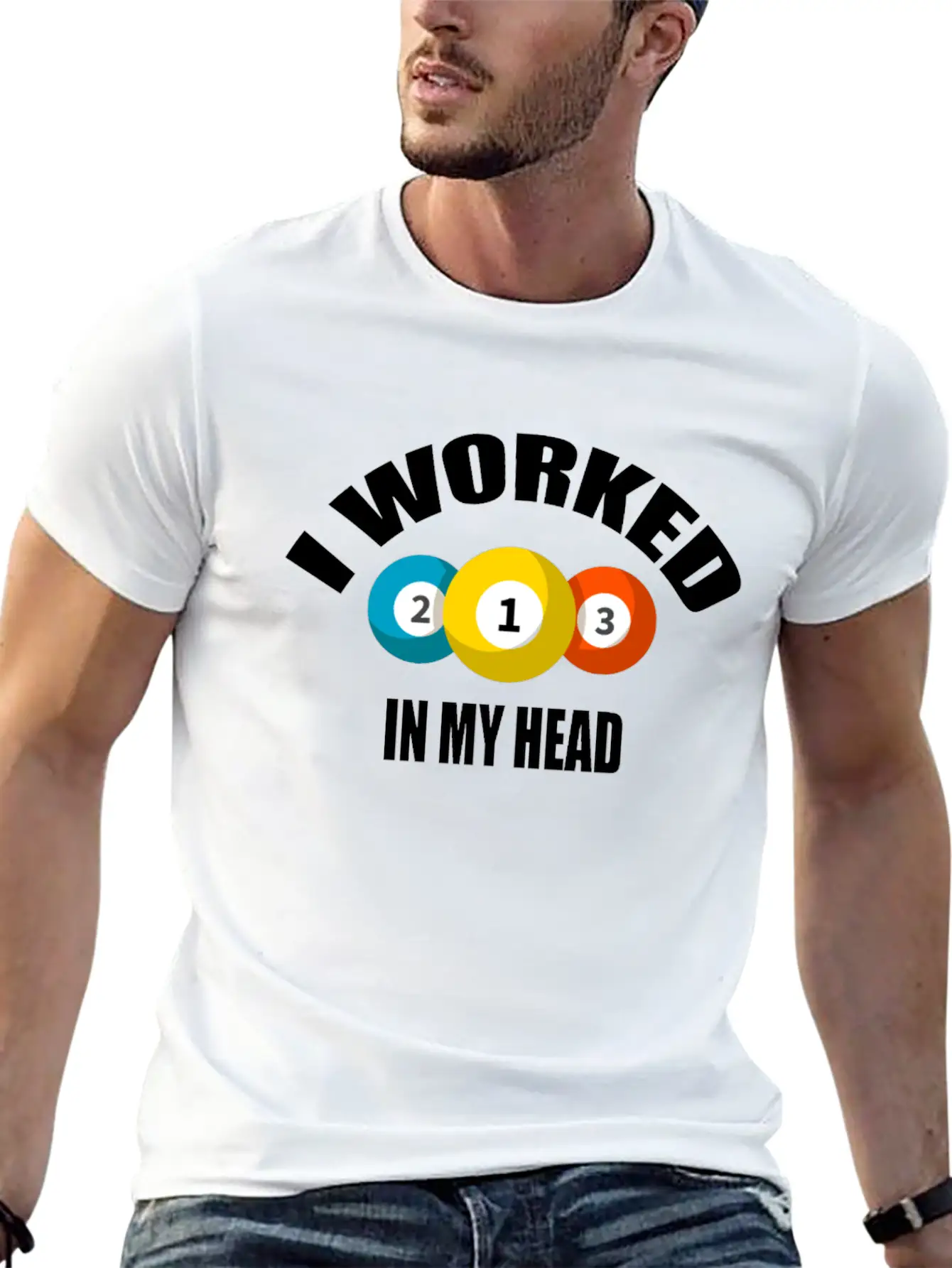 I Worked In My Head Billiard Lovers Daily Clothing Unisex Casual T-Shirt – Clean Design For Daily Comfort