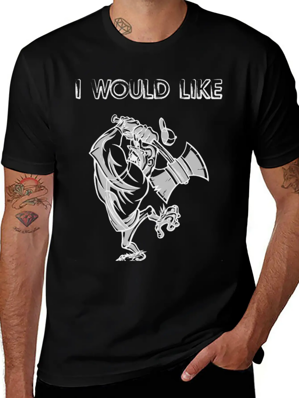 I Would Like To Rage 2 Breathable Soft Cotton T-Shirt – Timeless Casual Look