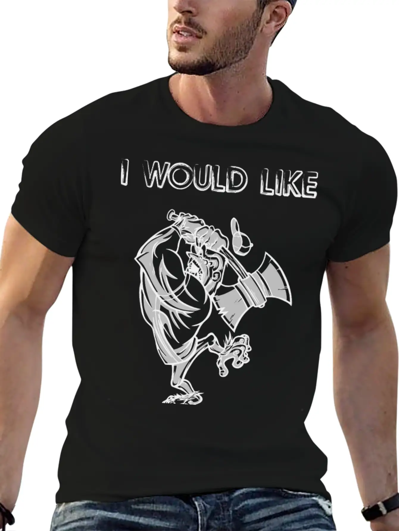 I Would Like To Rage 2 Breathable Soft Cotton T-Shirt – Timeless Casual Look