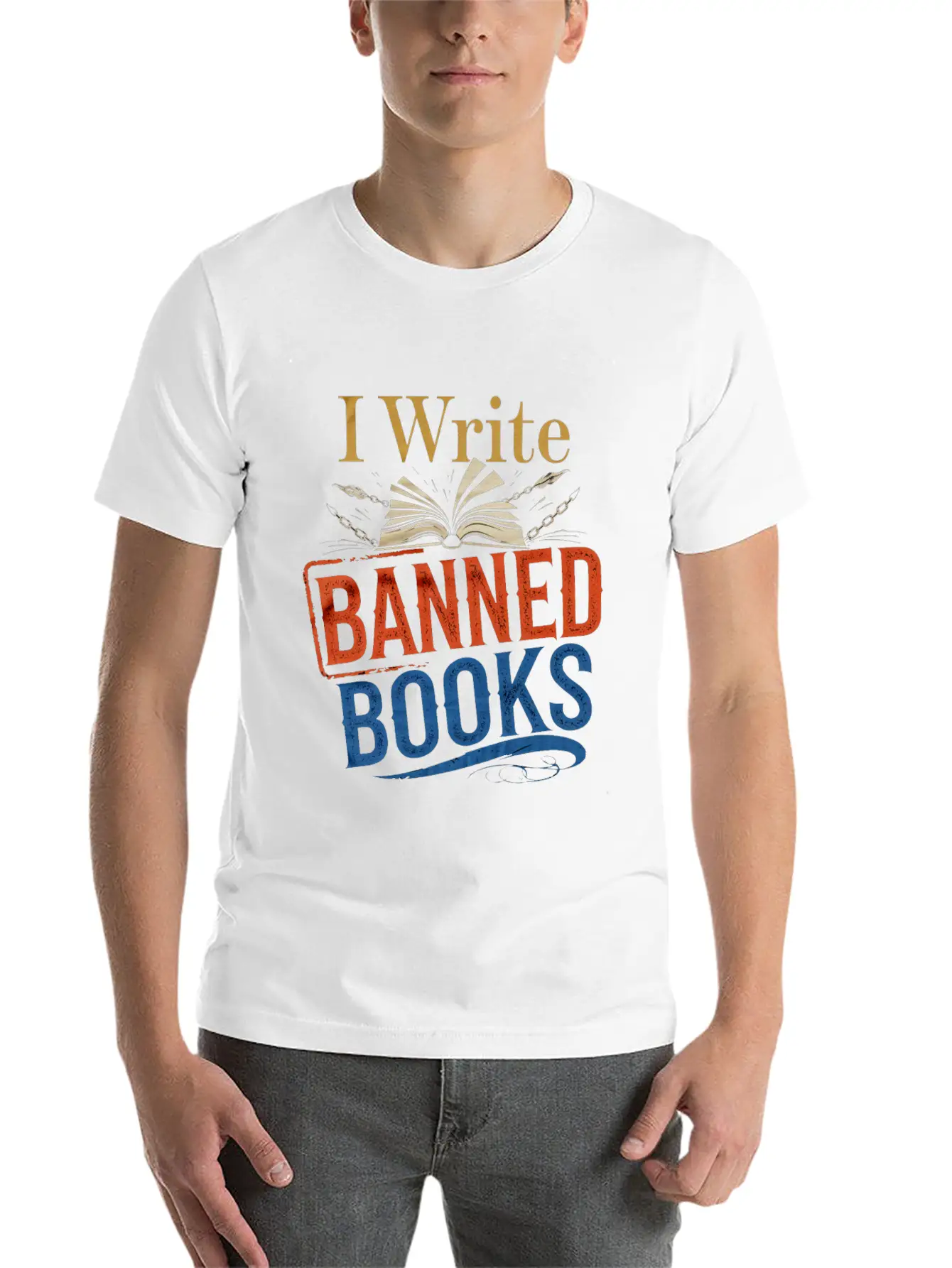 I Write Banned Books 6 Classic Cotton Tee – Unisex Comfort For Any Season