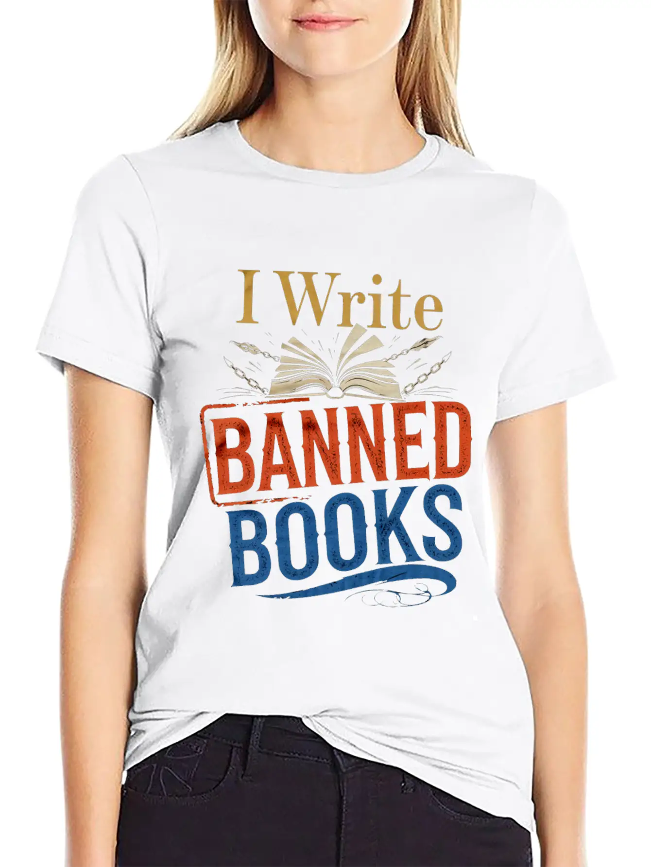 I Write Banned Books 6 Classic Cotton Tee – Unisex Comfort For Any Season