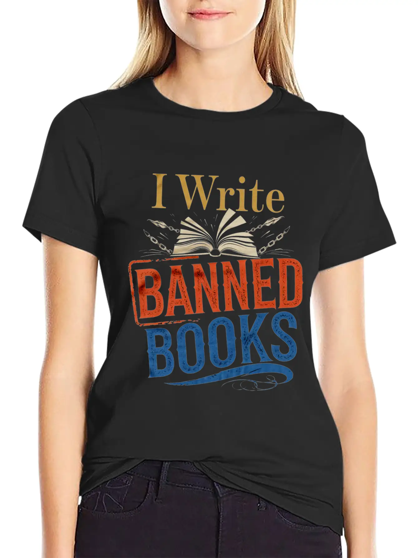 I Write Banned Books 6 Classic Cotton Tee – Unisex Comfort For Any Season