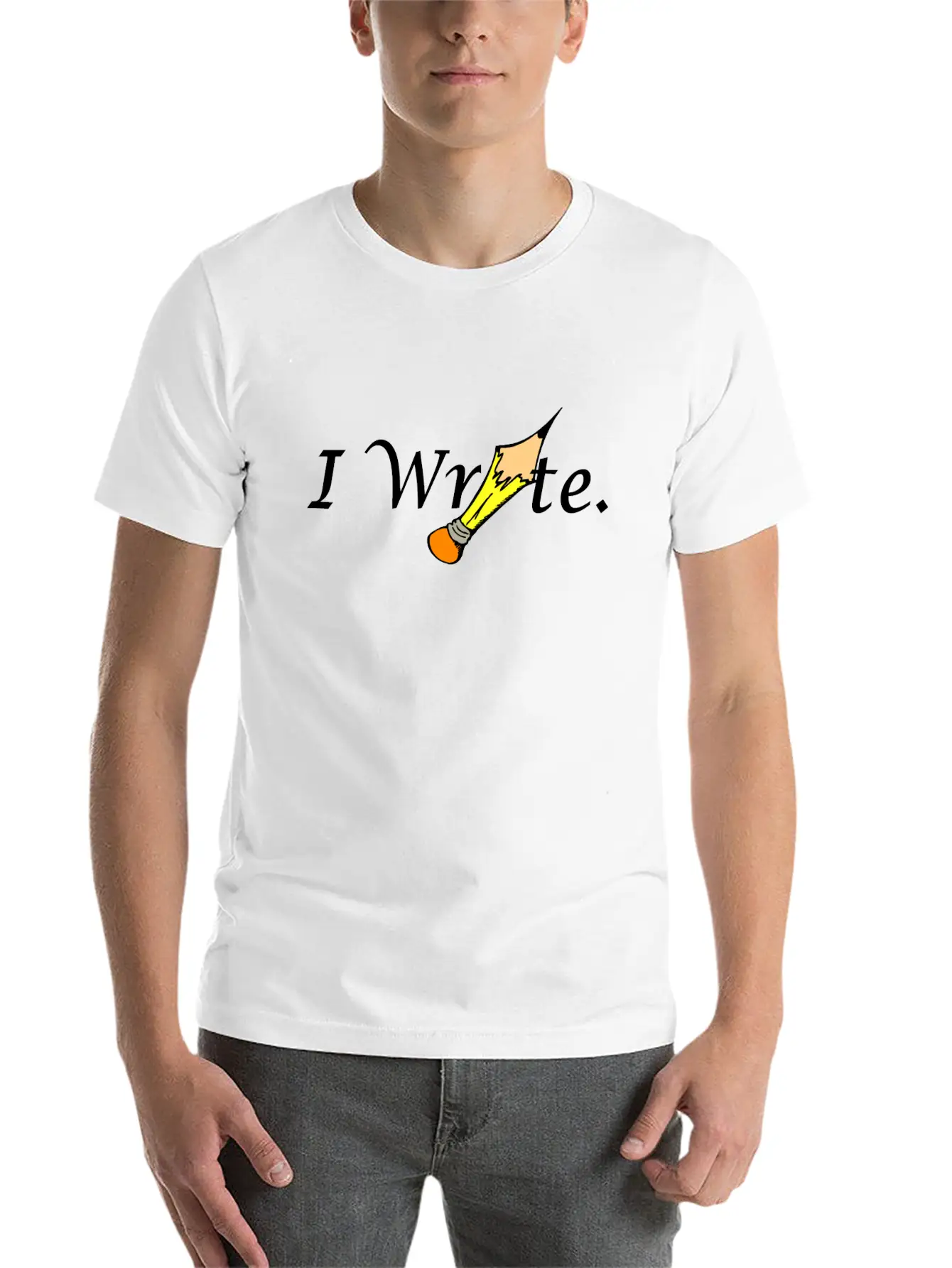 I Write Essential Unisex Summer Tee – Soft Cotton Casual Fit