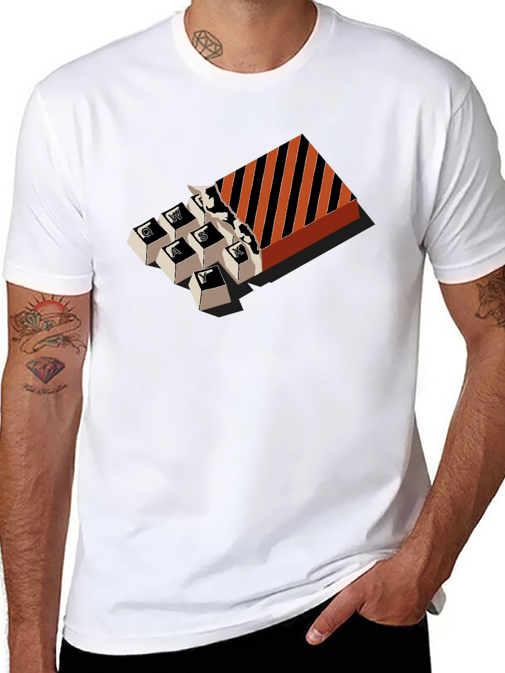 Keyboard Keys Candy Box Funny T-Shirt