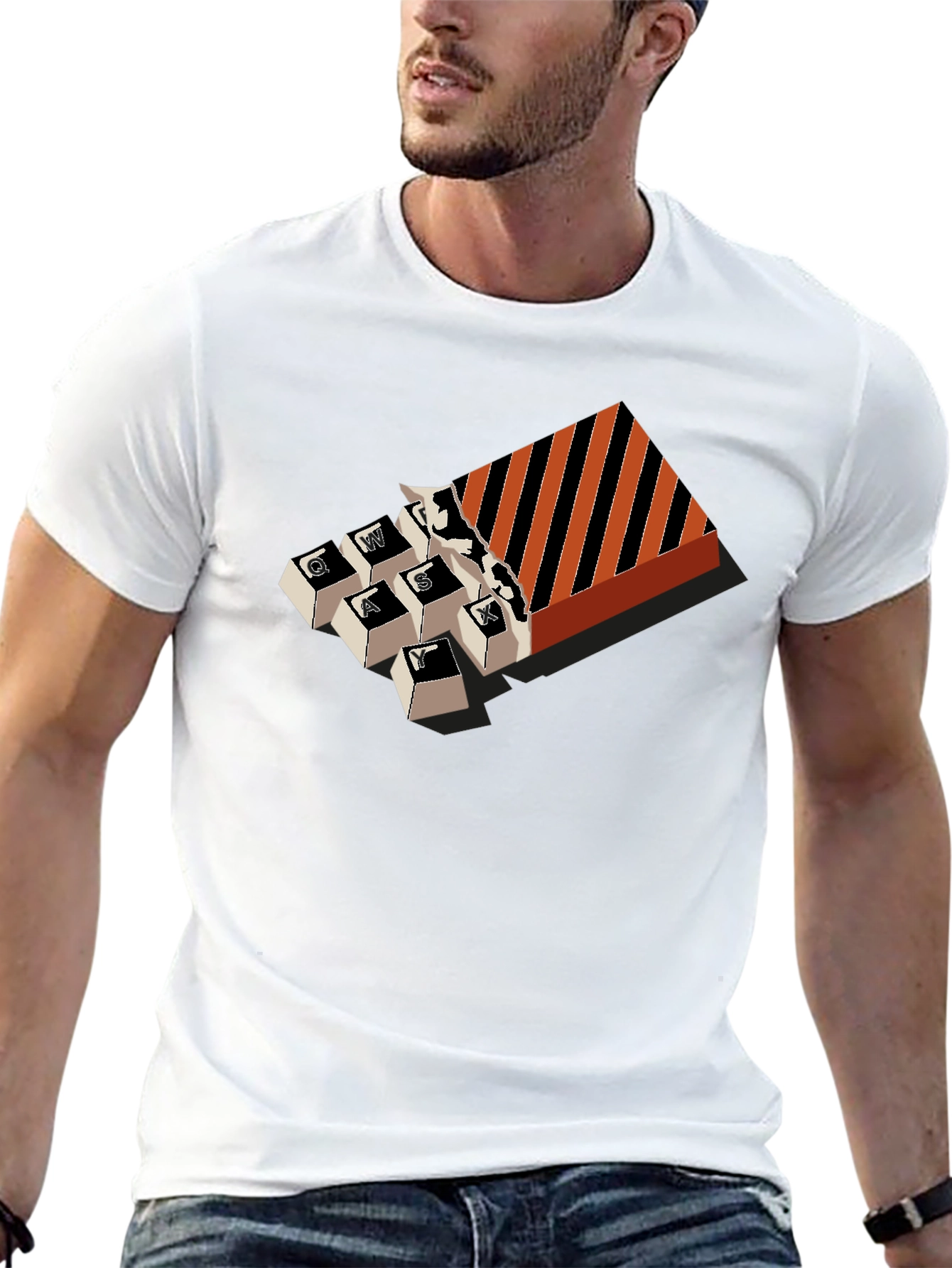 Keyboard Keys Candy Box Funny T-Shirt