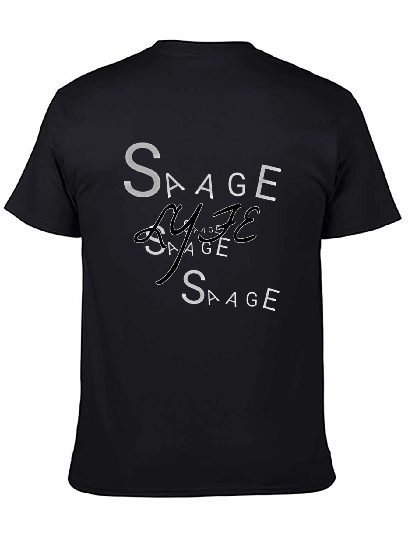 Savage Life Graphic T-Shirt - Trendy Crew Neck Tee