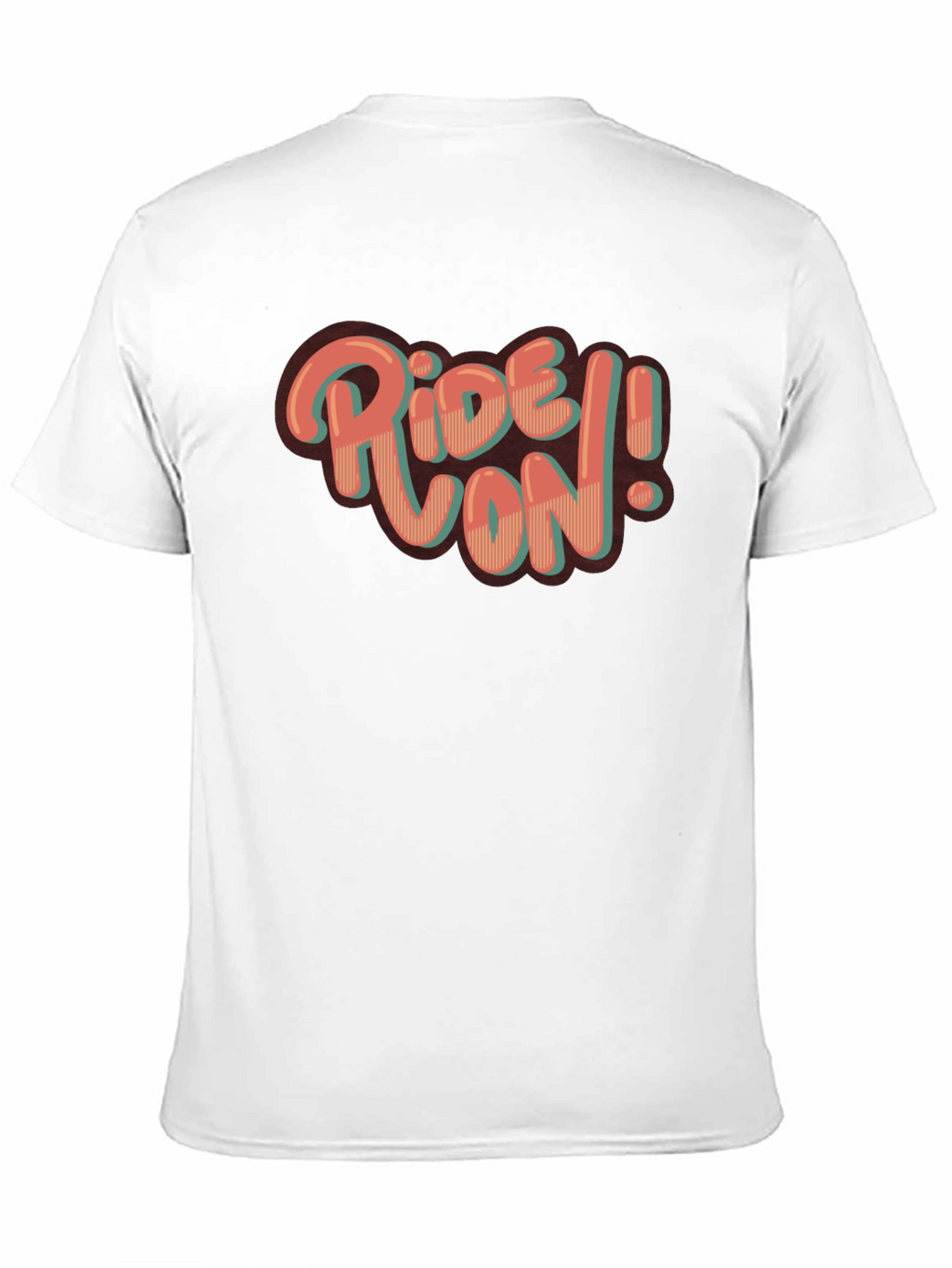 Ride On! Graphic Print Crew Neck T-Shirt