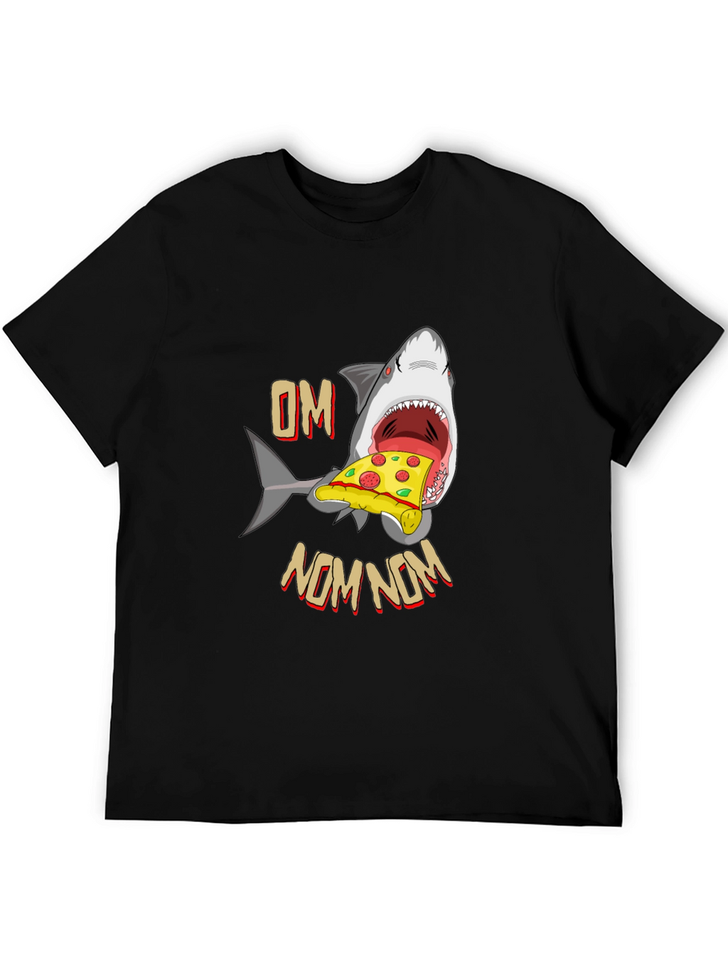 Shark Pizza OM NOM NOM T-Shirt