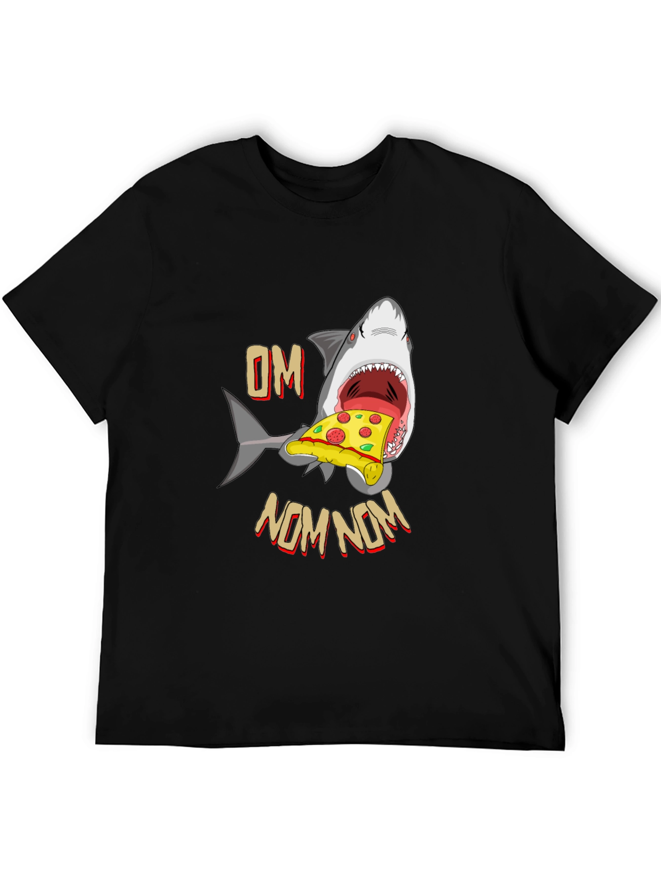 Shark Pizza OM NOM NOM T-Shirt