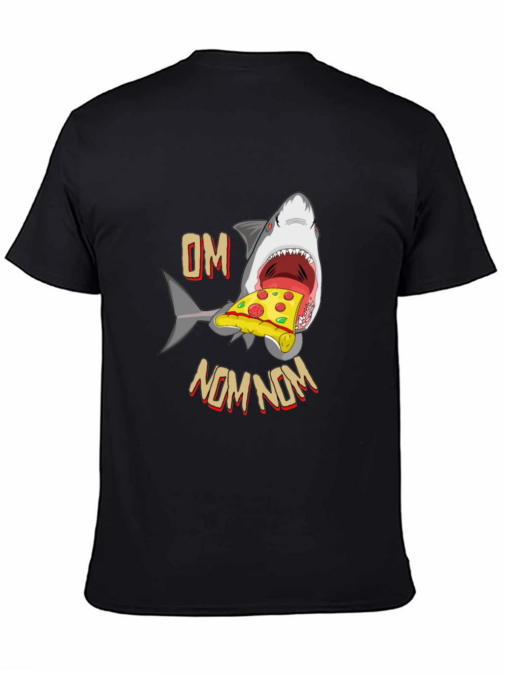 Shark Pizza OM NOM NOM T-Shirt