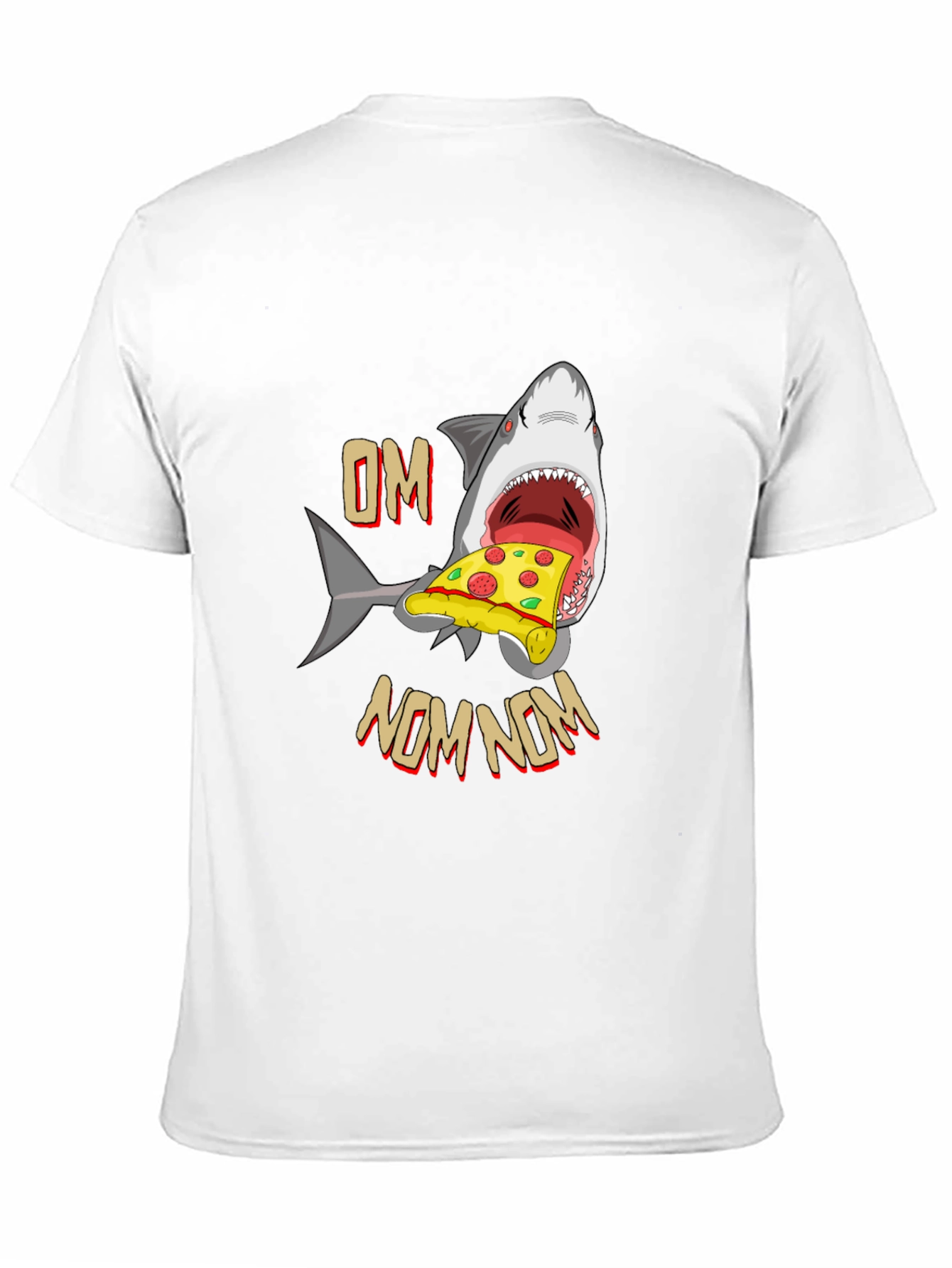 Shark Pizza OM NOM NOM T-Shirt