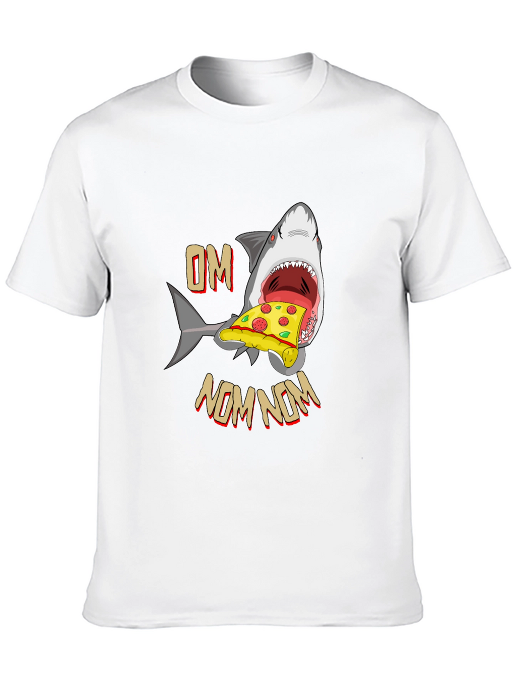 Shark Pizza OM NOM NOM T-Shirt